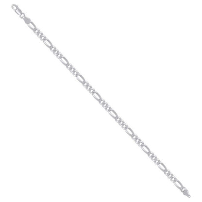 925 Silver Super Flat Figaro Chain 4.9mm