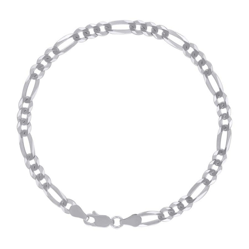 925 Silver Super Flat Figaro Chain 4.9mm