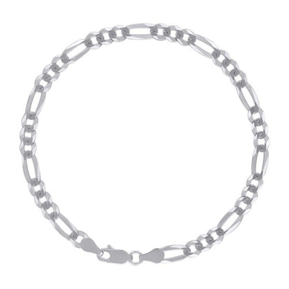 925 Silver Super Flat Figaro Chain 4.9mm