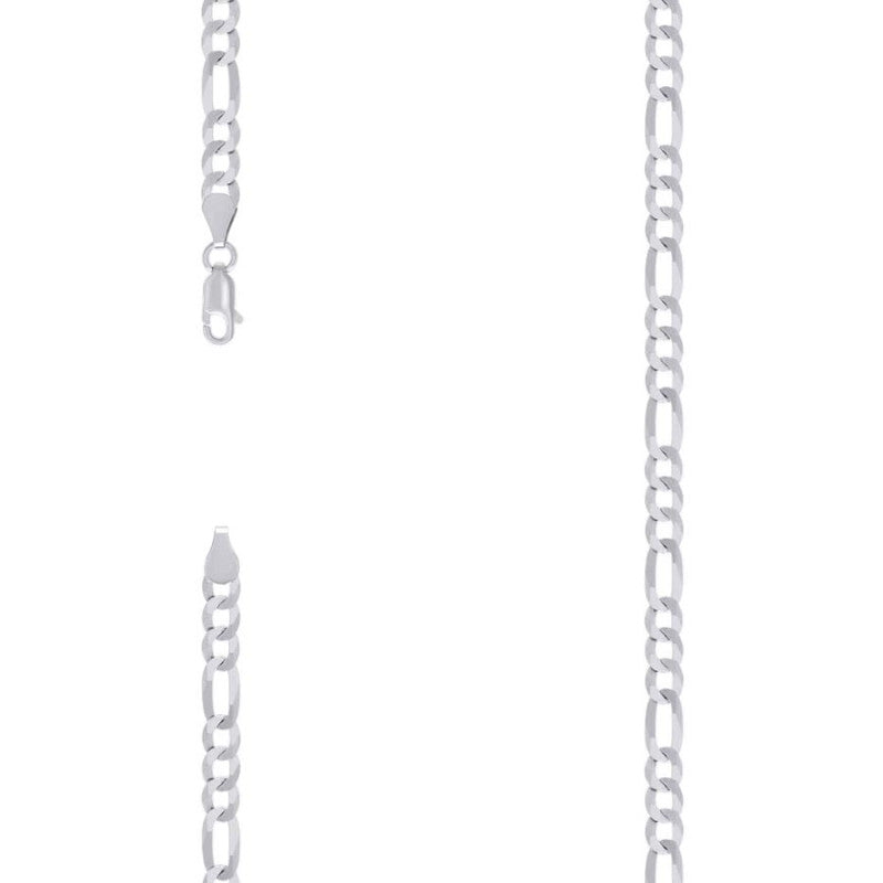 925 Silver Super Flat Figaro Chain 4.9mm