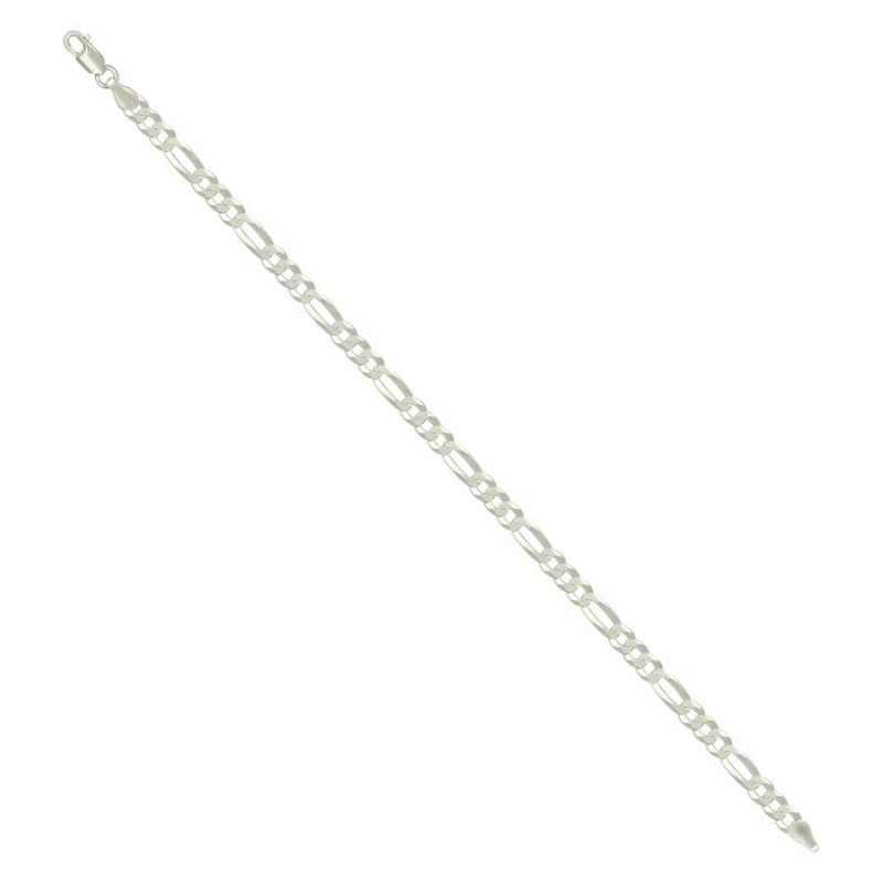 925 Silver Super Flat Figaro Chain 4.9mm