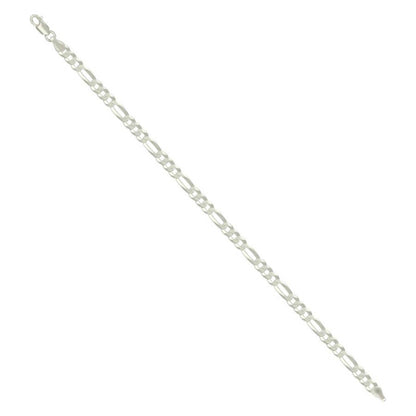 925 Silver Super Flat Figaro Chain 4.9mm