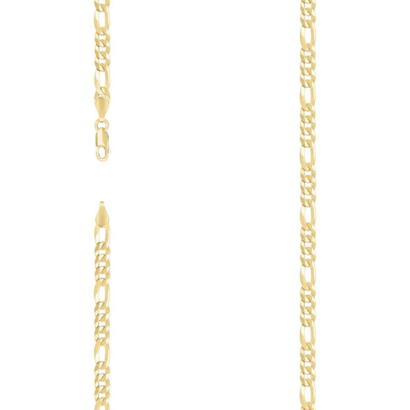 925 Silver Super Flat Figaro Chain 4.9mm