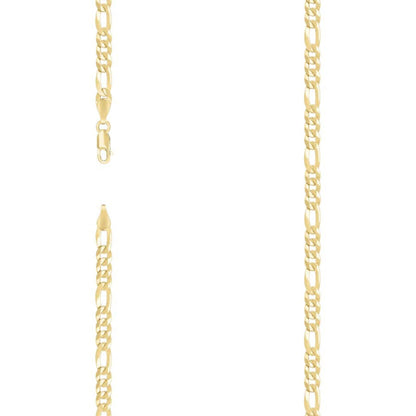 925 Silver Super Flat Figaro Chain 4.9mm