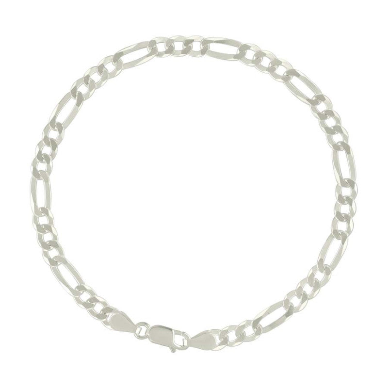 925 Silver Super Flat Figaro Chain 4.9mm