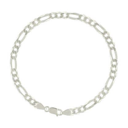 925 Silver Super Flat Figaro Chain 4.9mm