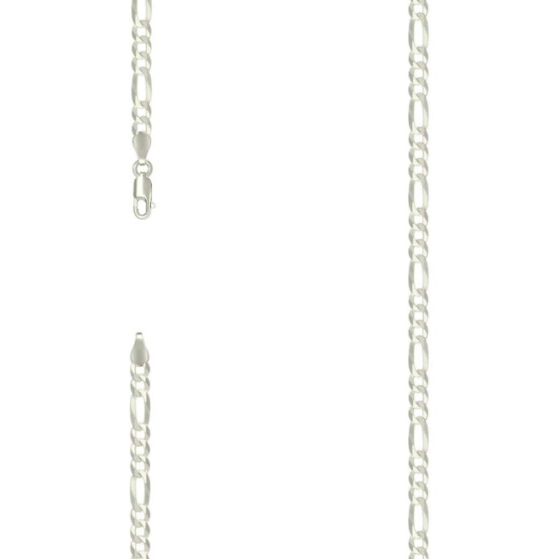 925 Silver Super Flat Figaro Chain 4.9mm