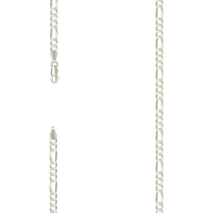 925 Silver Super Flat Figaro Chain 4.9mm