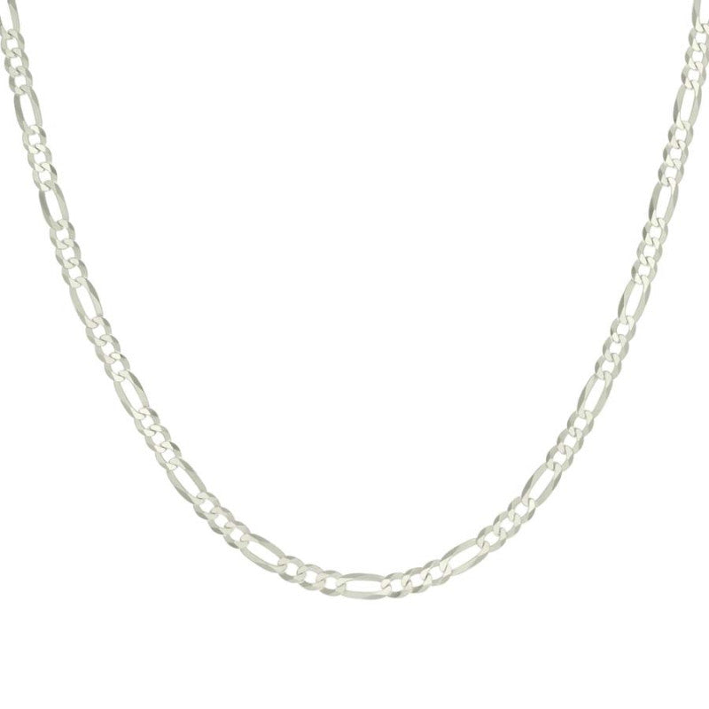 925 Silver Super Flat Figaro Chain 4.9mm