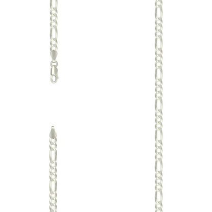 925 Silver Super Flat Figaro Chain 4.9mm
