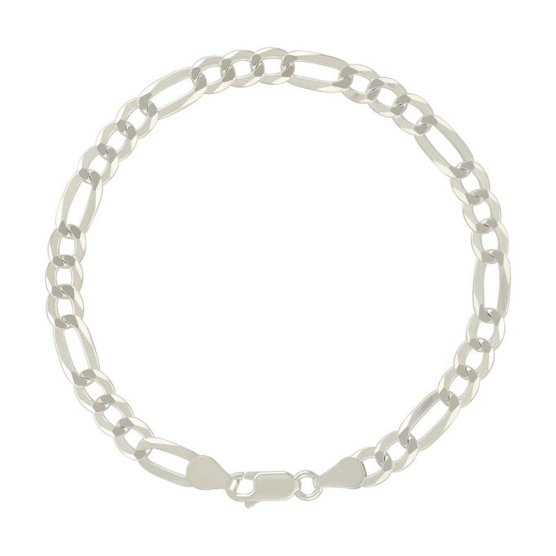 925 Silver Super Flat Figaro Chain 5.6mm