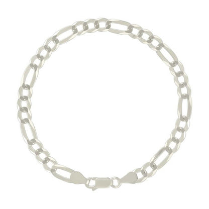 925 Silver Super Flat Figaro Chain 5.6mm