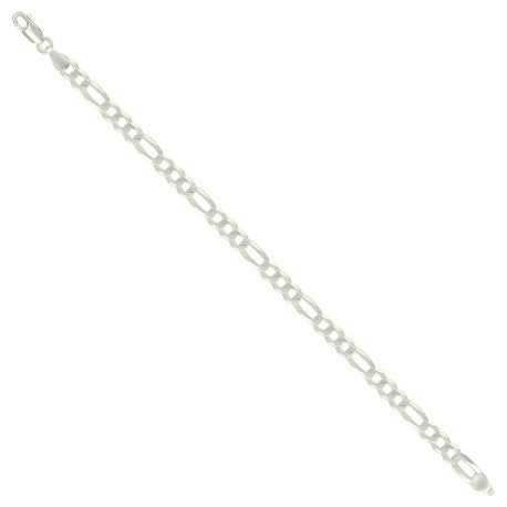 925 Silver Super Flat Figaro Chain 5.6mm