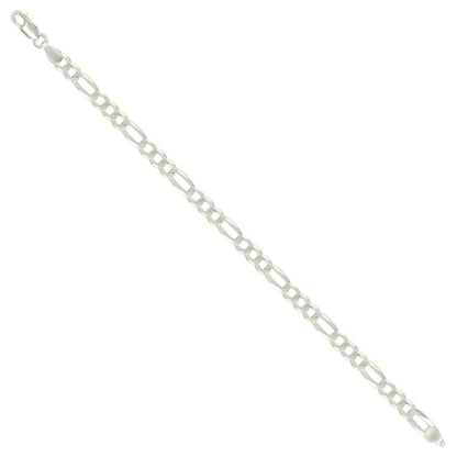 925 Silver Super Flat Figaro Chain 5.6mm