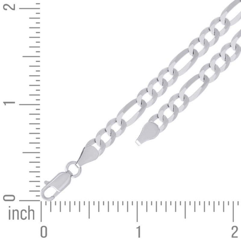 925 Silver Super Flat Figaro Chain 5.6mm