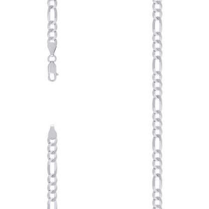 925 Silver Super Flat Figaro Chain 5.6mm