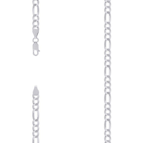 925 Silver Super Flat Figaro Chain 5.6mm