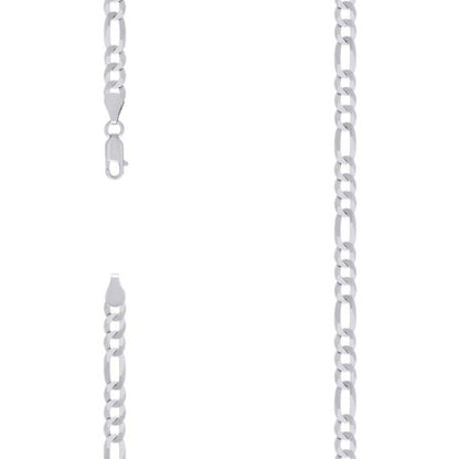 925 Silver Super Flat Figaro Chain 5.6mm