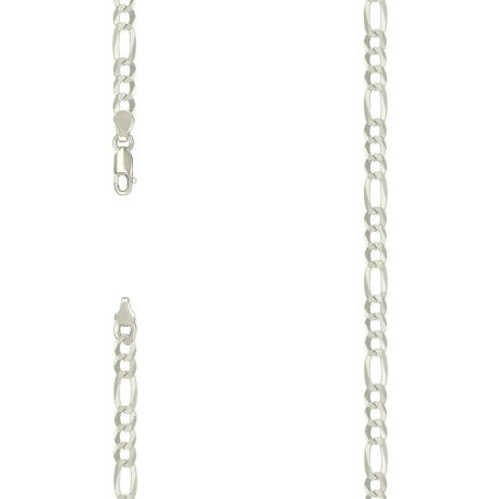 925 Silver Super Flat Figaro Chain 5.6mm