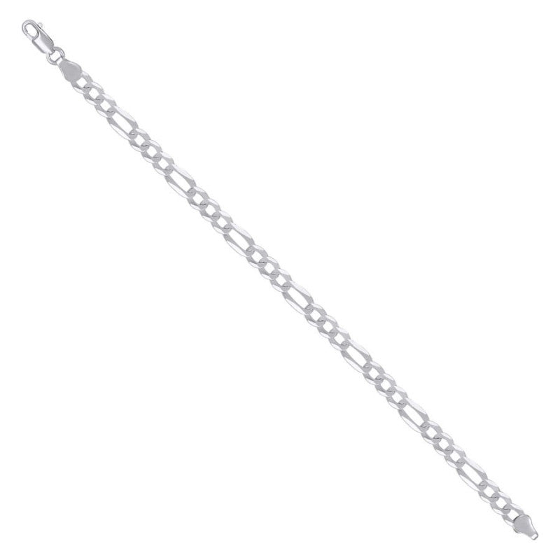 925 Silver Super Flat Figaro Chain 5.6mm