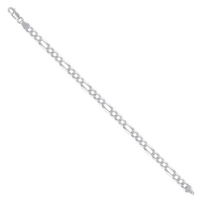 925 Silver Super Flat Figaro Chain 5.6mm