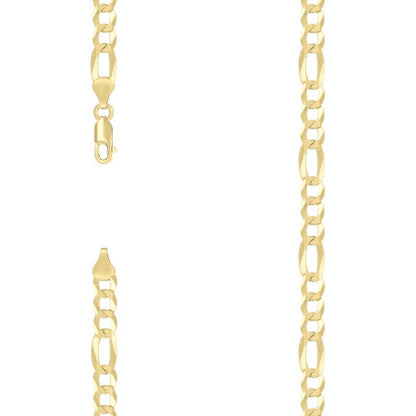 925 Silver Super Flat Figaro Chain 6.6mm