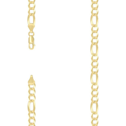 925 Silver Super Flat Figaro Chain 6.6mm