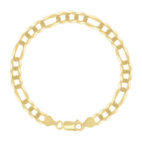 925 Silver Super Flat Figaro Chain 6.6mm
