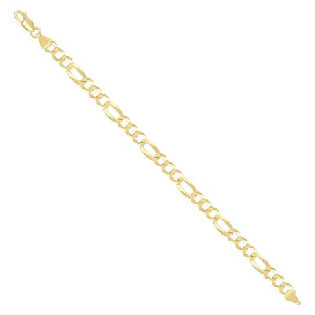 925 Silver Super Flat Figaro Chain 6.6mm