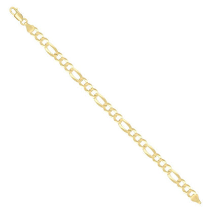925 Silver Super Flat Figaro Chain 6.6mm