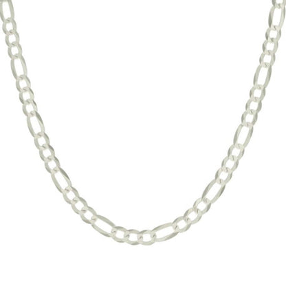 925 Silver Super Flat Figaro Chain 6.6mm