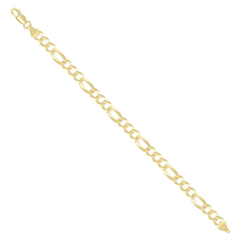 925 Silver Super Flat Figaro Chain 6.6mm