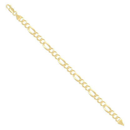 925 Silver Super Flat Figaro Chain 6.6mm