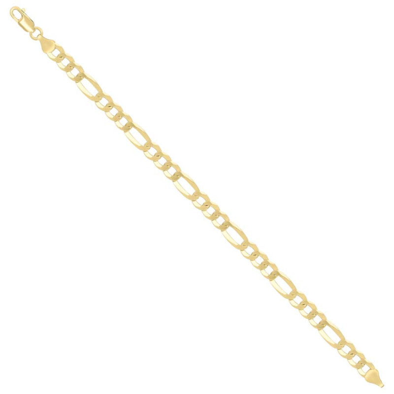 925 Silver Super Flat Figaro Chain 7.8mm