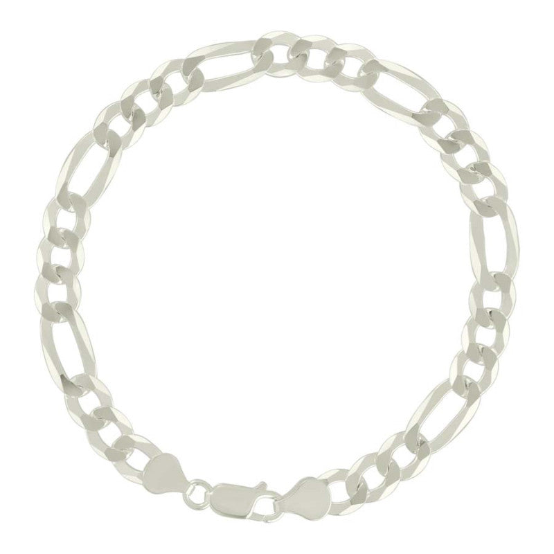925 Silver Super Flat Figaro Chain 7.8mm