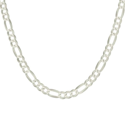 925 Silver Super Flat Figaro Chain 7.8mm