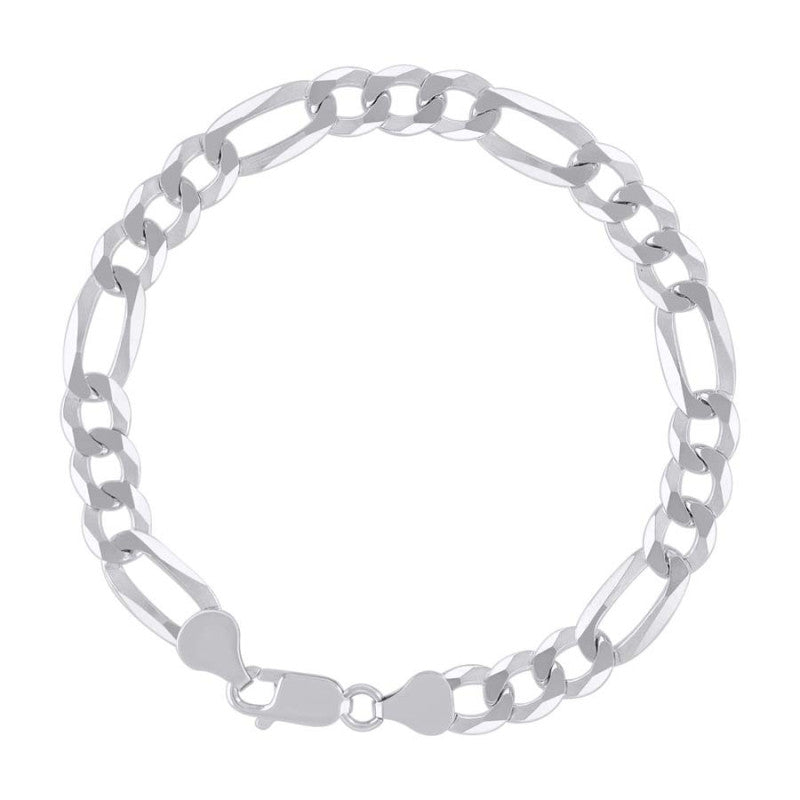 925 Silver Super Flat Figaro Chain 7.8mm