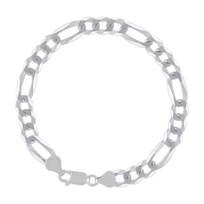 925 Silver Super Flat Figaro Chain 7.8mm