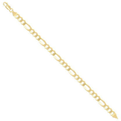 925 Silver Super Flat Figaro Chain 7.8mm