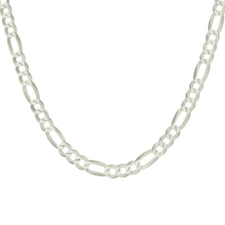 925 Silver Super Flat Figaro Chain 7.8mm