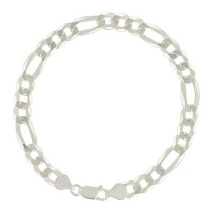 925 Silver Super Flat Figaro Chain 7.8mm