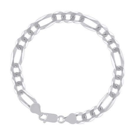 925 Silver Super Flat Figaro Chain 7.8mm