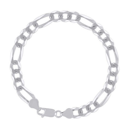 925 Silver Super Flat Figaro Chain 7.8mm