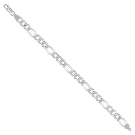 925 Silver Super Flat Figaro Chain 7.8mm