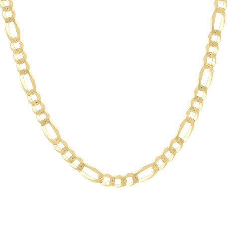 925 Silver Super Flat Figaro Chain 7.8mm