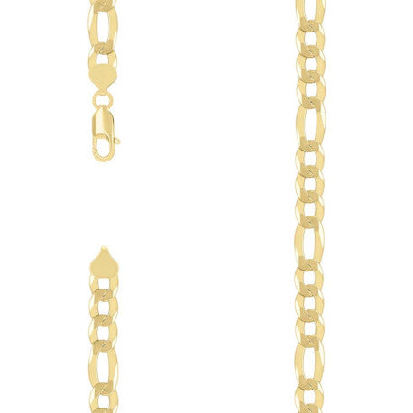 925 Silver Super Flat Figaro Chain 8.9mm