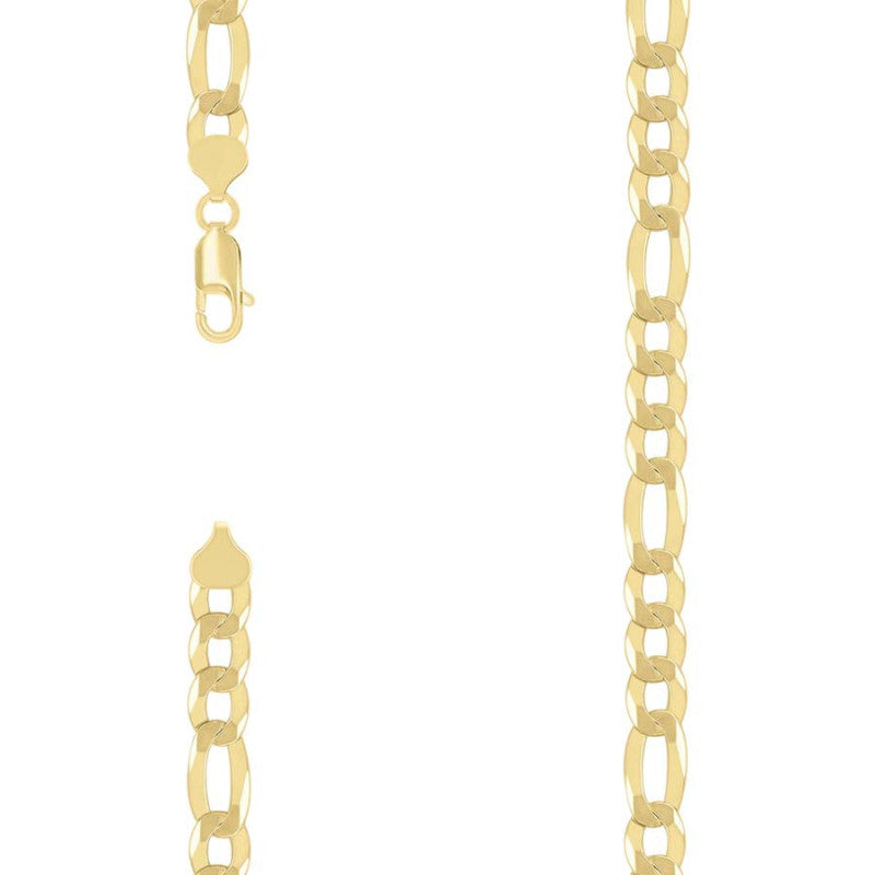 925 Silver Super Flat Figaro Chain 8.9mm