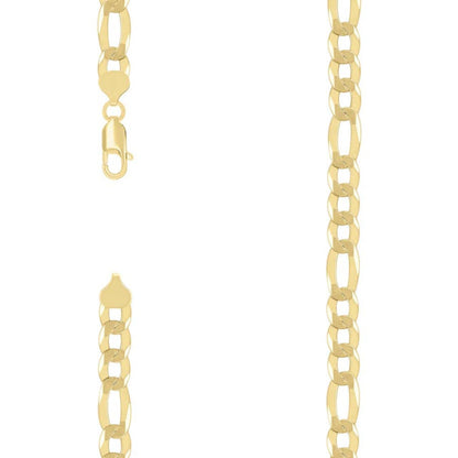 925 Silver Super Flat Figaro Chain 8.9mm