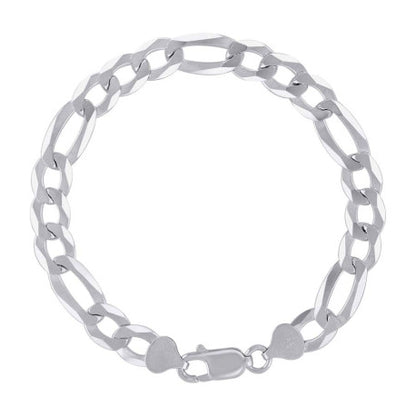 925 Silver Super Flat Figaro Chain 8.9mm