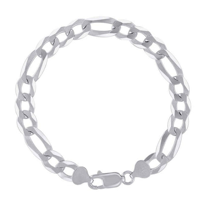 925 Silver Super Flat Figaro Chain 8.9mm